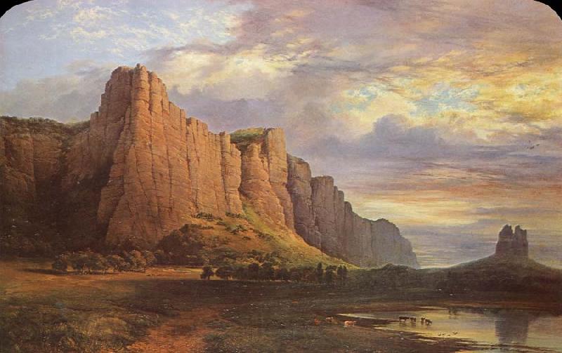 Nicholas Chevalier Mount Arapiles and the Mitre Rock